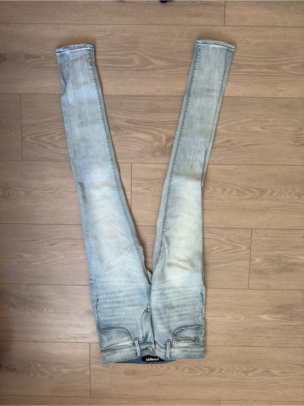 Express Light Blue Women's Skinny Jeans